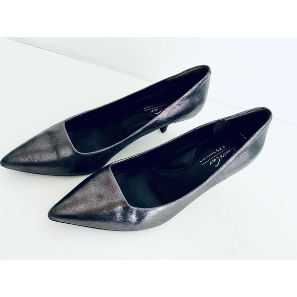 Kenneth Cole Black Silver Sz 7M 2” Heel - Picture 5 of 12